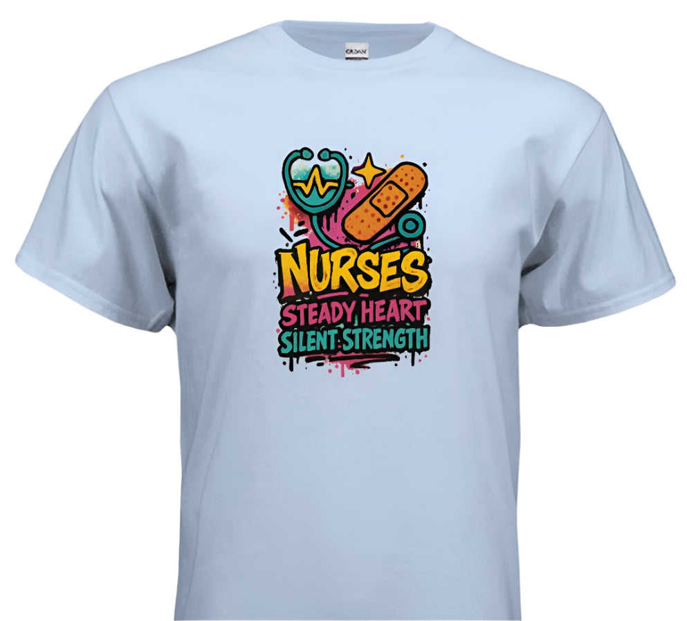 “Steady Heart, Strong Soul – Nurse Life Shirt”