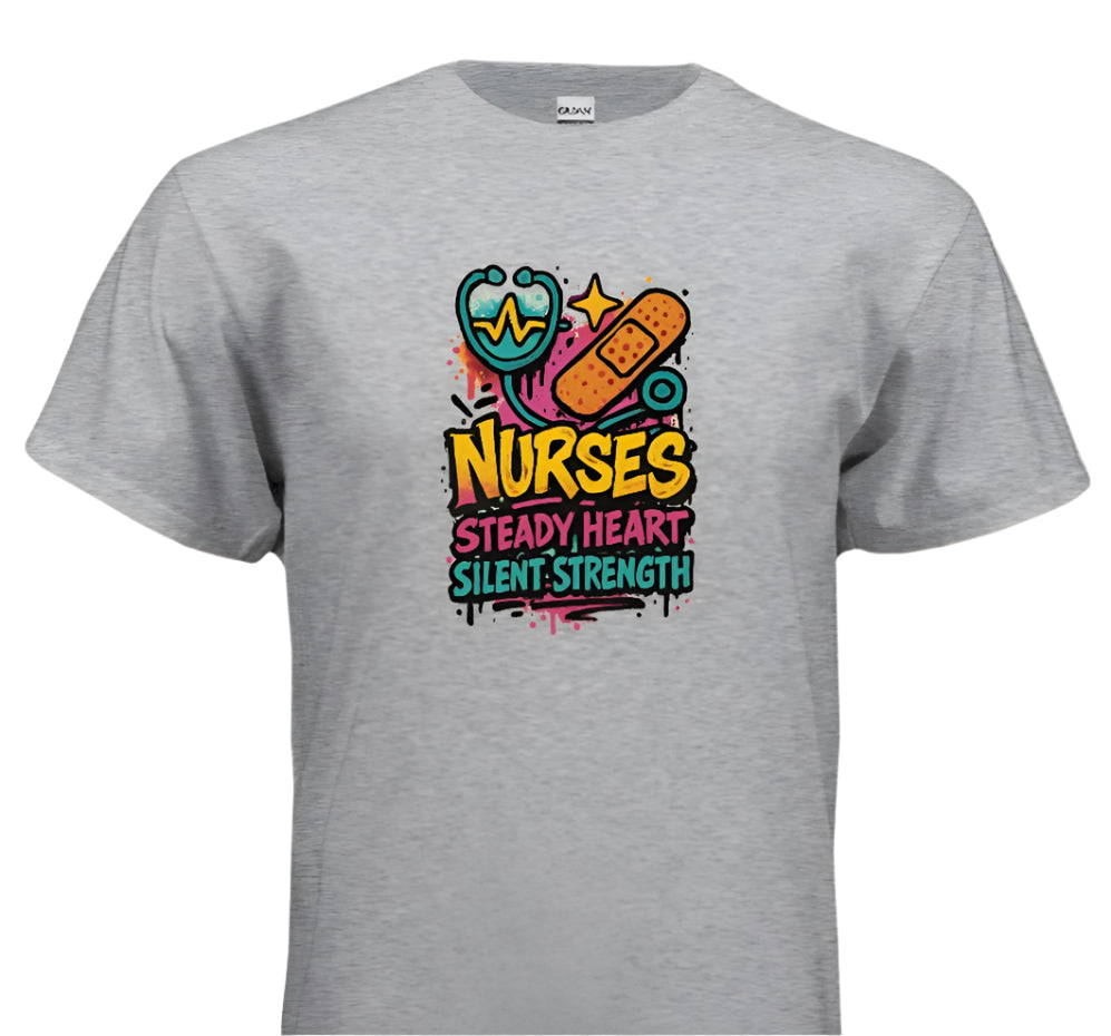 “Steady Heart, Strong Soul – Nurse Life Shirt”