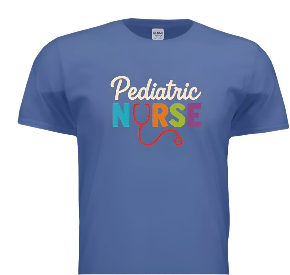 “Pediatric Nurse – Healing Little Hearts in Style”-Cursive style lettering