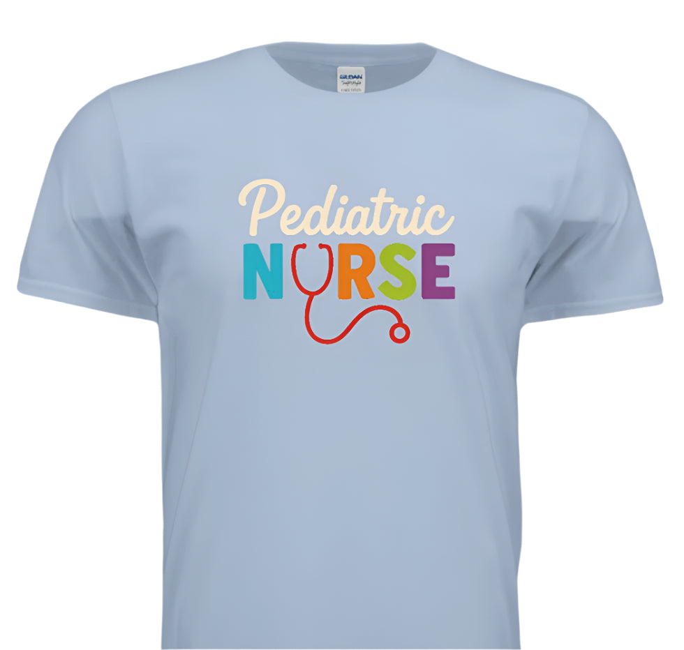 “Pediatric Nurse – Healing Little Hearts in Style”-Cursive style lettering