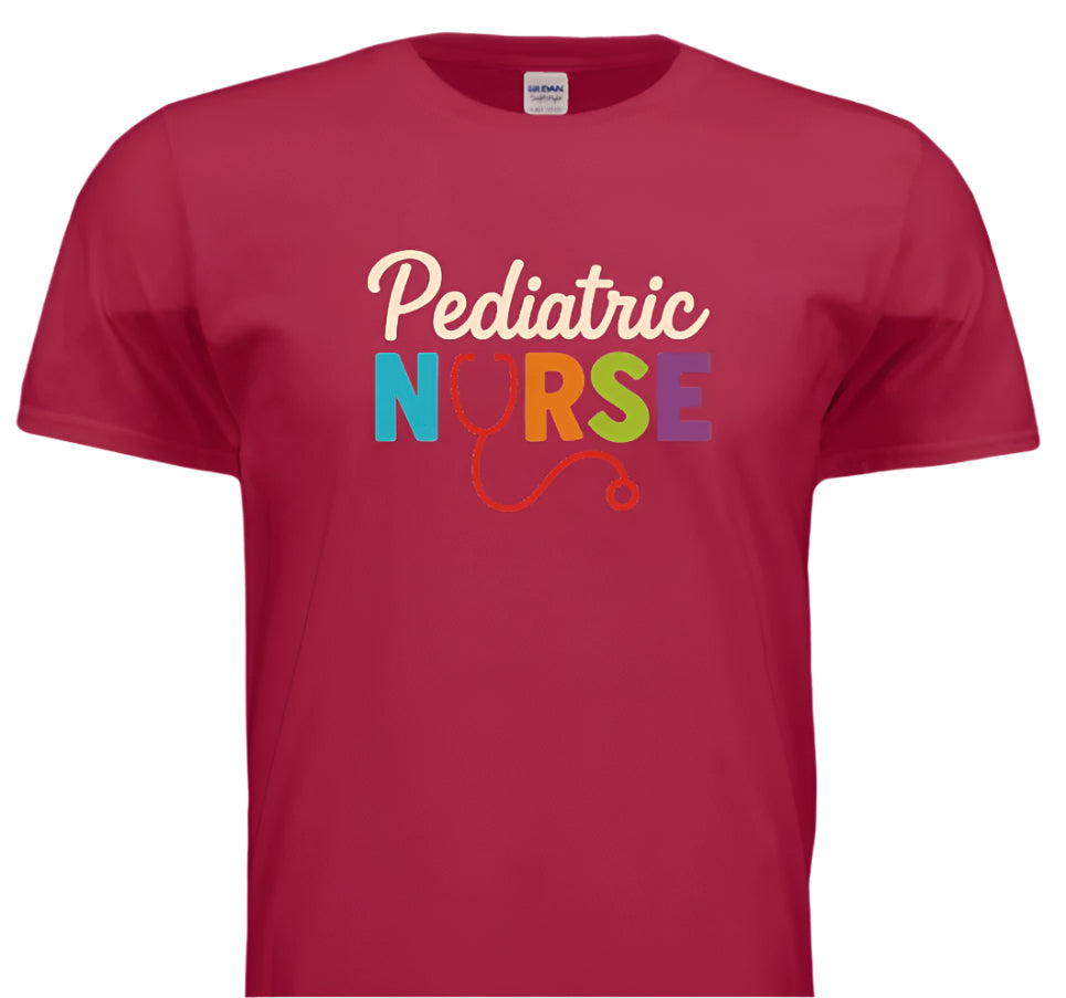 “Pediatric Nurse – Healing Little Hearts in Style”-Cursive style lettering