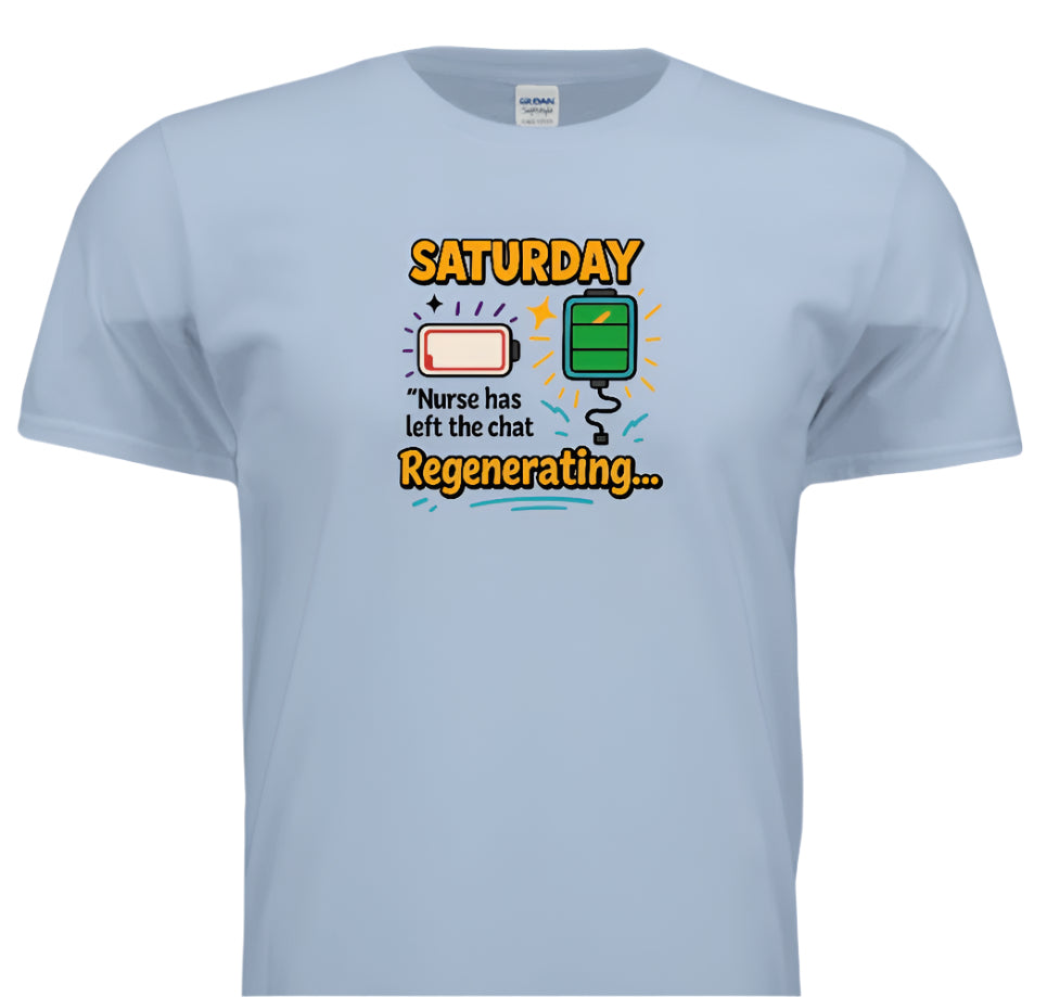 “Nurse Nap Mode Activated – Funny Graphic Tee”