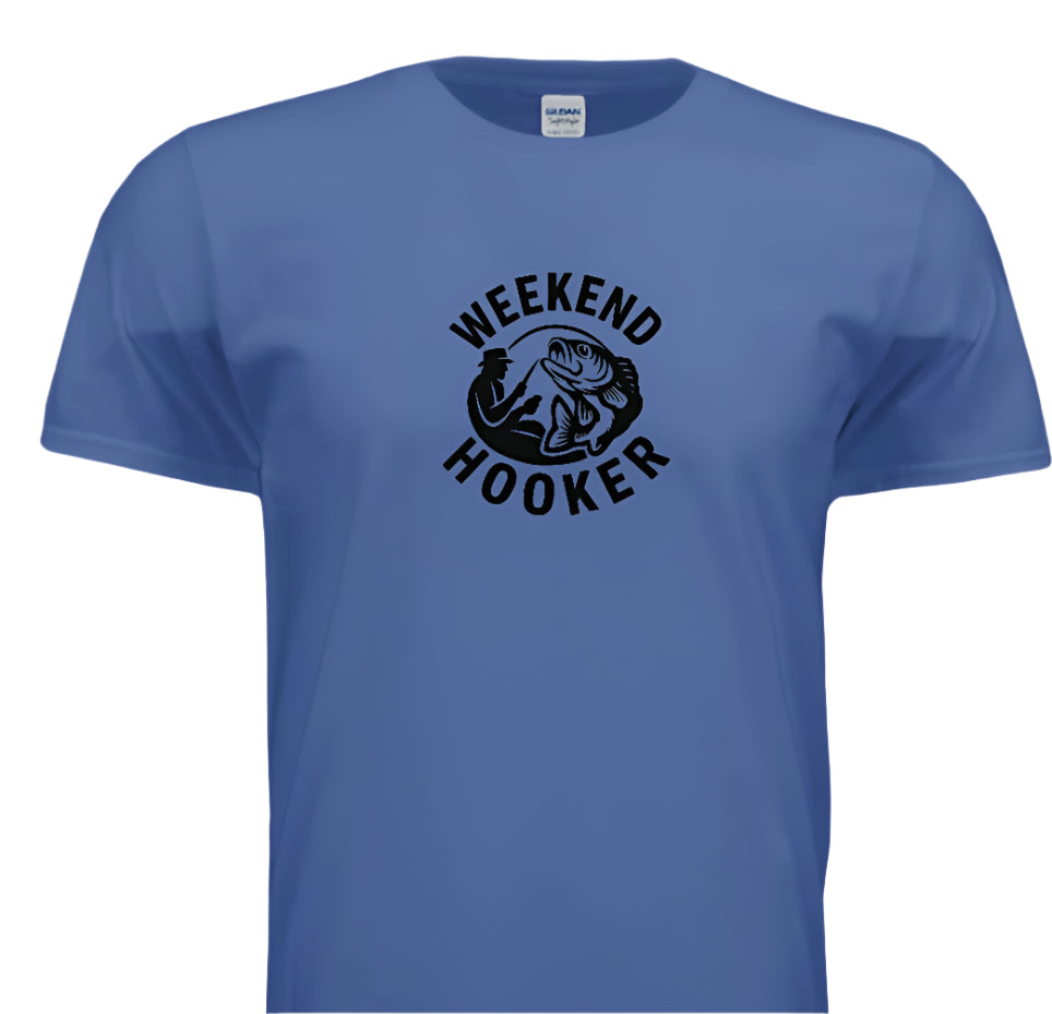 “Catch of the Day – Weekend Hooker Shirt”- Black Logo