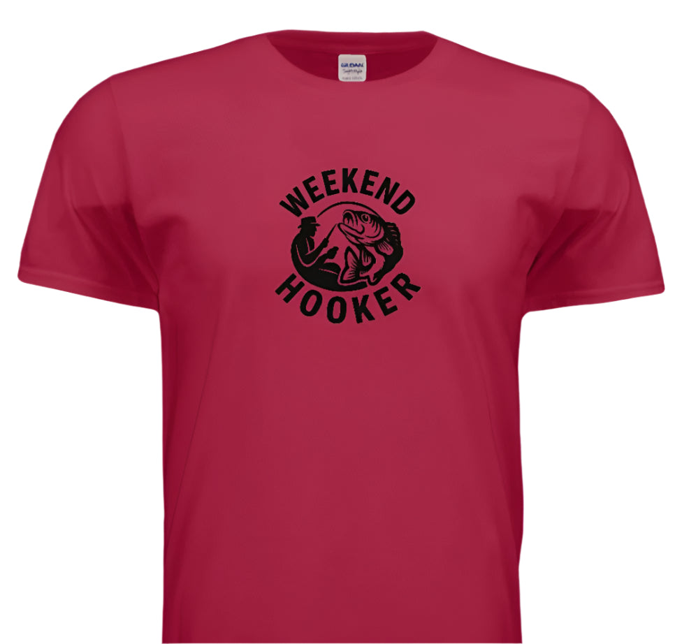 “Catch of the Day – Weekend Hooker Shirt”- Black Logo