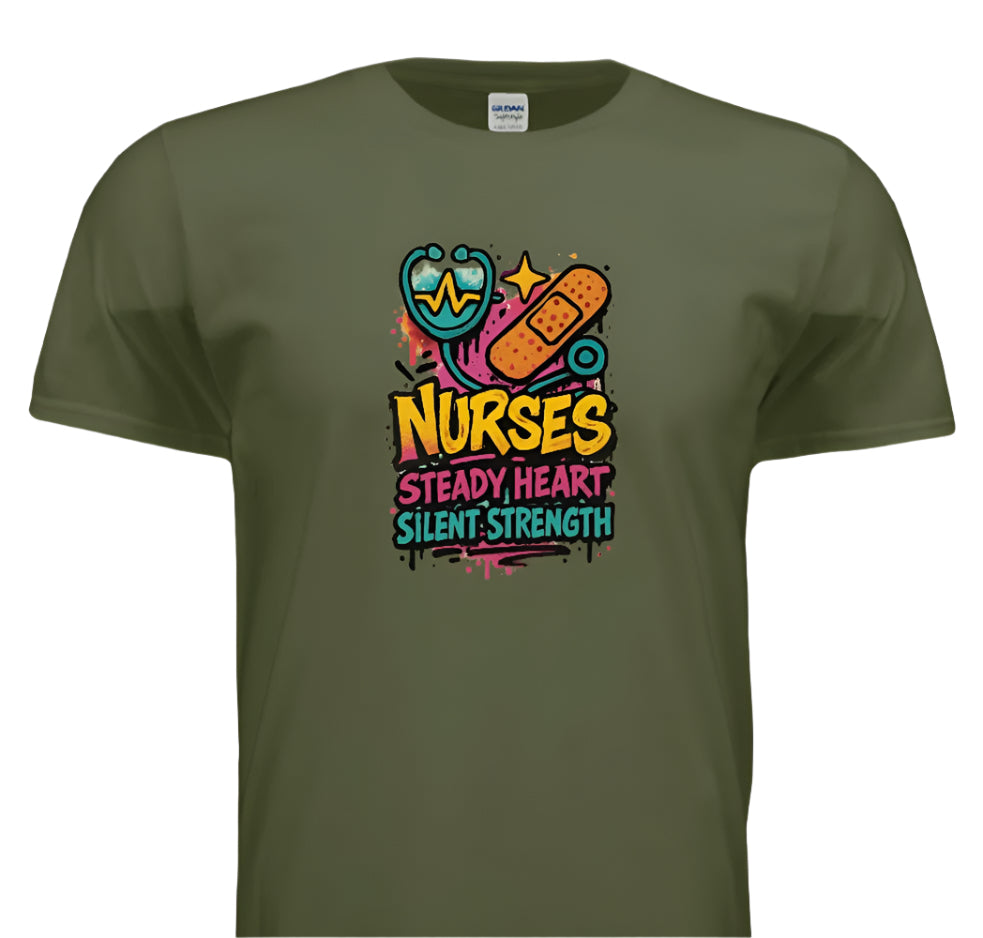 “Steady Heart, Strong Soul – Nurse Life Shirt”