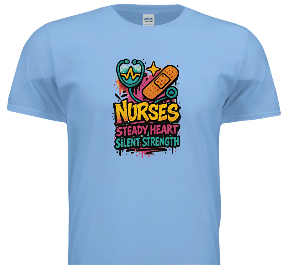 “Steady Heart, Strong Soul – Nurse Life Shirt”