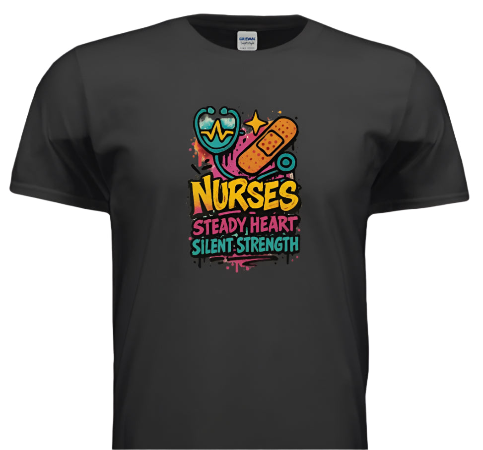 “Steady Heart, Strong Soul – Nurse Life Shirt”