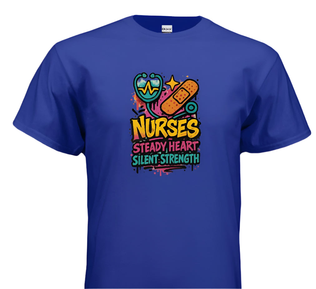 “Steady Heart, Strong Soul – Nurse Life Shirt”