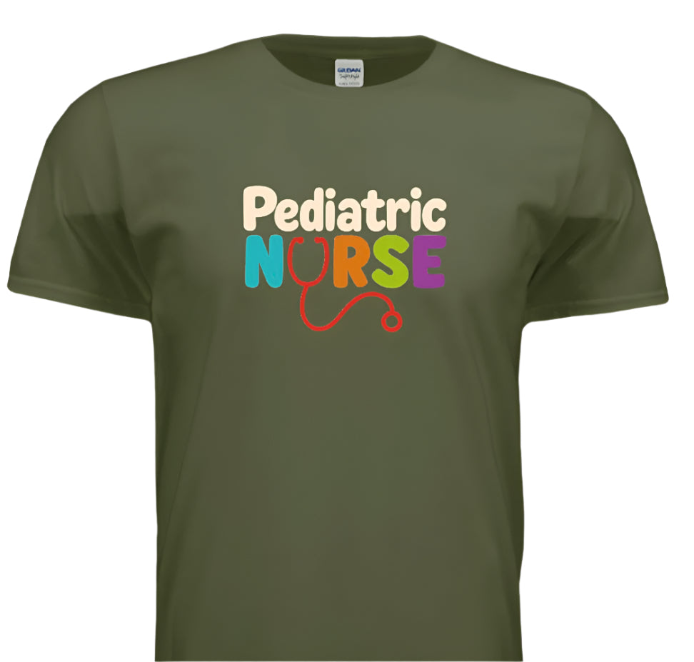 “Pediatric Nurse – Healing Little Hearts in Style”- Doodle-style lettering