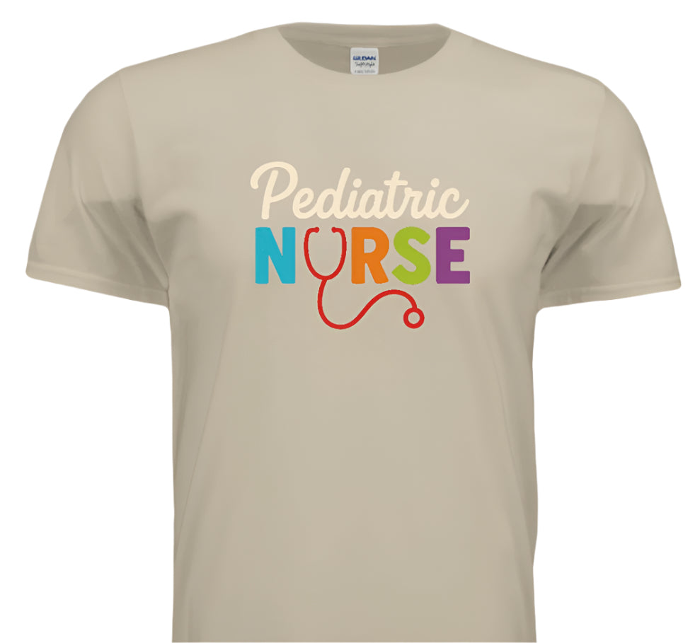 “Pediatric Nurse – Healing Little Hearts in Style”-Cursive style lettering