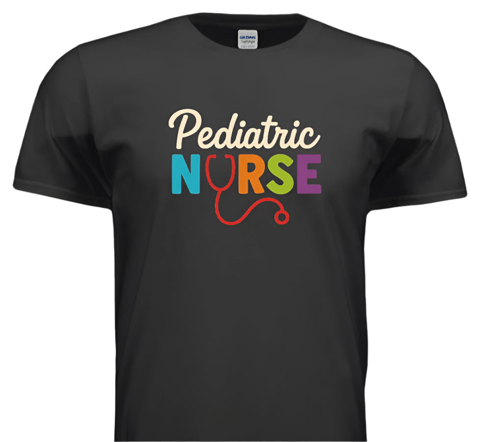 “Pediatric Nurse – Healing Little Hearts in Style”-Cursive style lettering