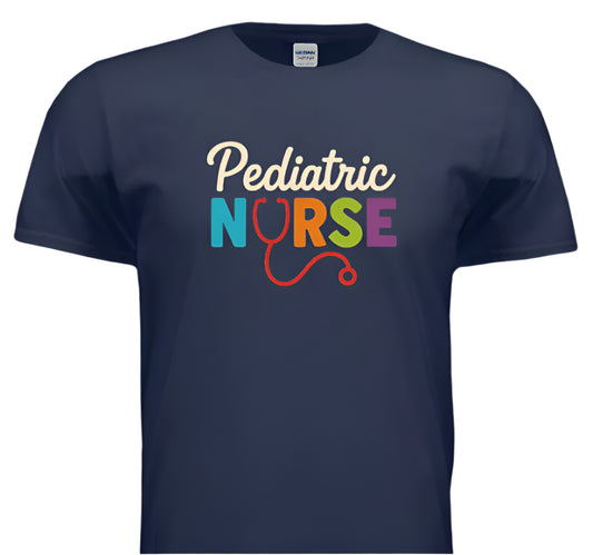 “Pediatric Nurse – Healing Little Hearts in Style”-Cursive style lettering