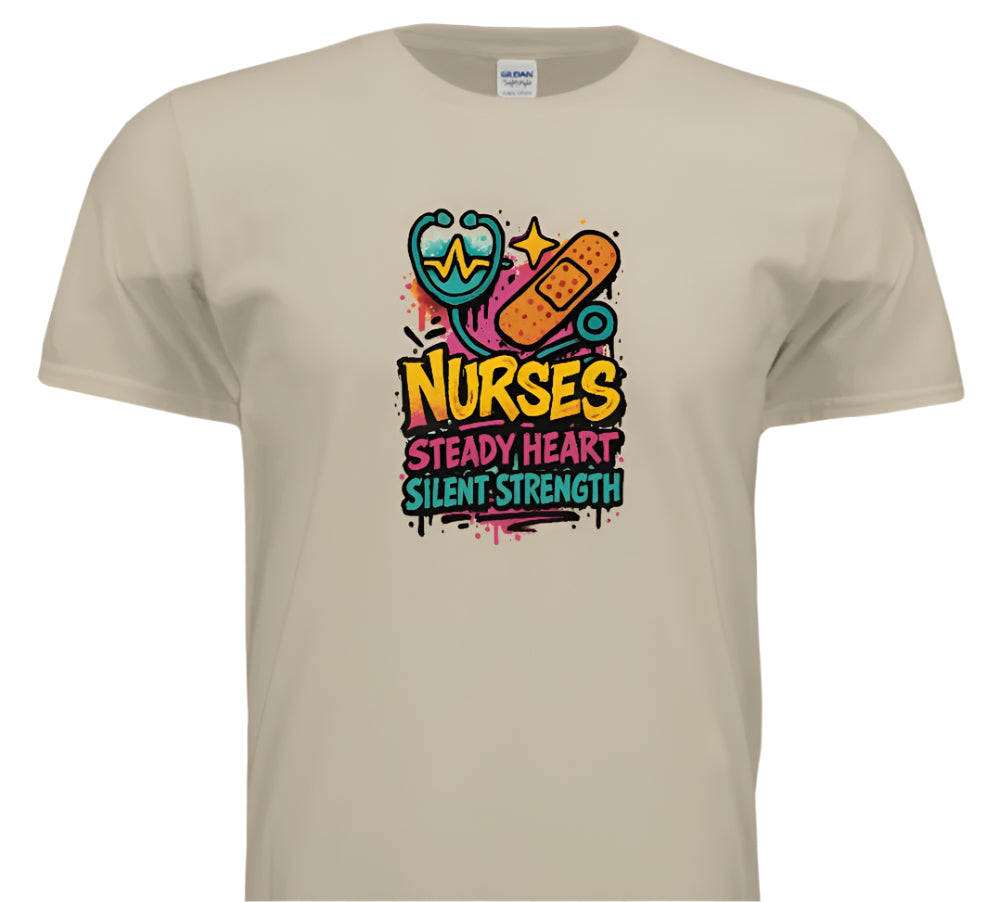 “Steady Heart, Strong Soul – Nurse Life Shirt”
