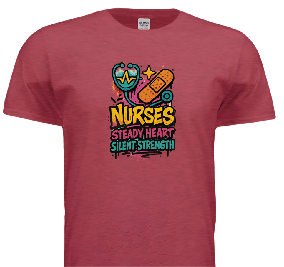 “Steady Heart, Strong Soul – Nurse Life Shirt”