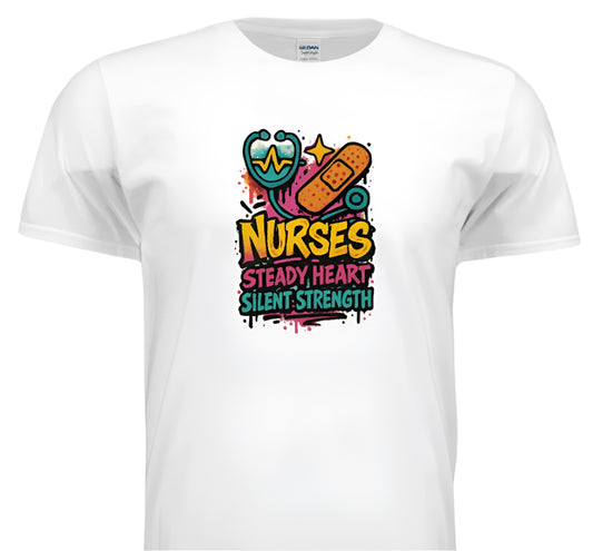 “Steady Heart, Strong Soul – Nurse Life Shirt”
